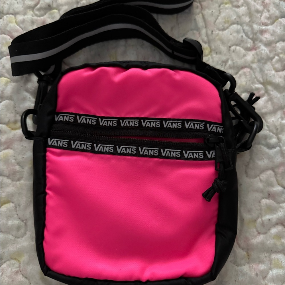 Vans Neon Pink and Black crossbody Bag